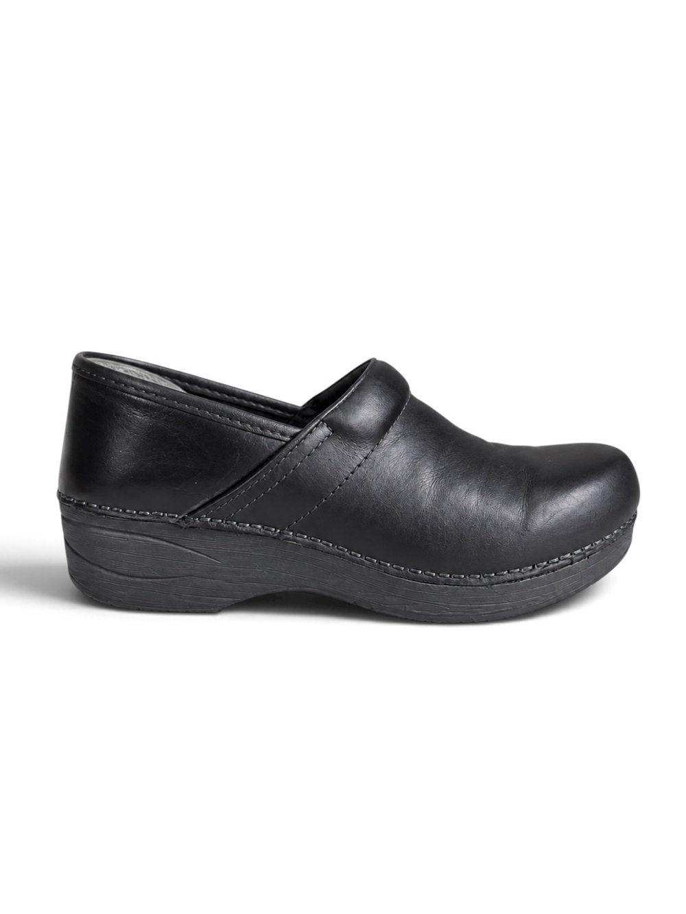 Dansko XP 2.0 Black Leather Clogs Comfort Shoes Nurse Medical EU 36 (US 5.5-6)